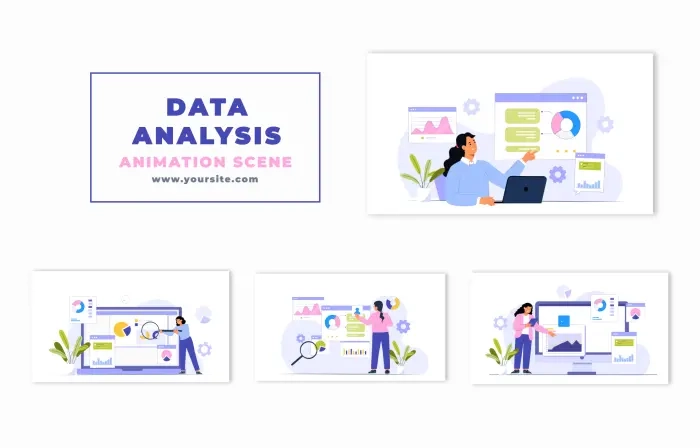 Data Analysis Character Animation Scene