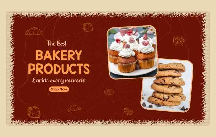 Delicious Bakery Products After Effects Slideshow