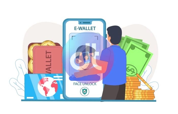 Digital Wallet Scan Animation Scene