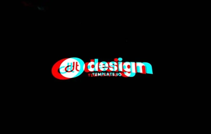 Distortion Glitch Logo Reveal