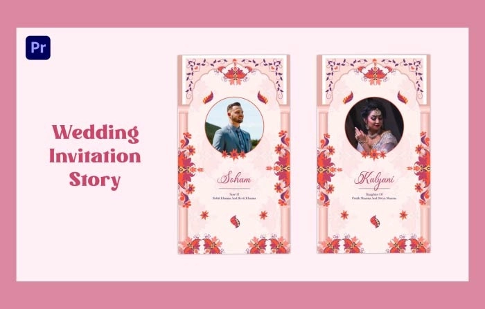 Download The Premium Wedding Invitation Instagram Story Premiere Pro Template