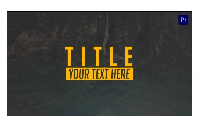 Dynamic Glitch Animated Titles Pack