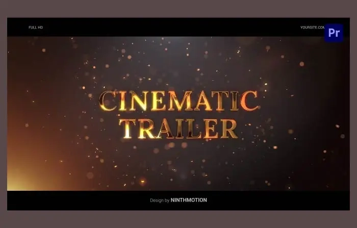 Dynamic Romantic Film Teaser with a Golden Touch