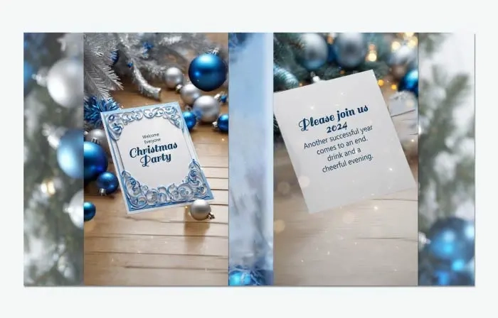 Elegant Design Christmas Party Invitation 3D Instagram Story