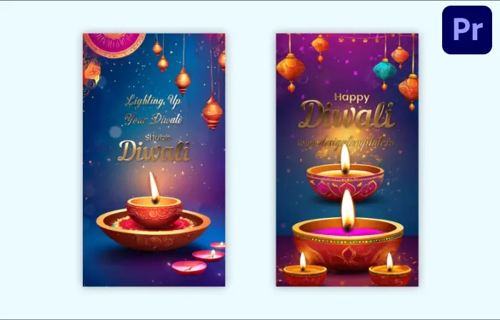 Elegant Happy Diwali 3D E-Card Instagram Story