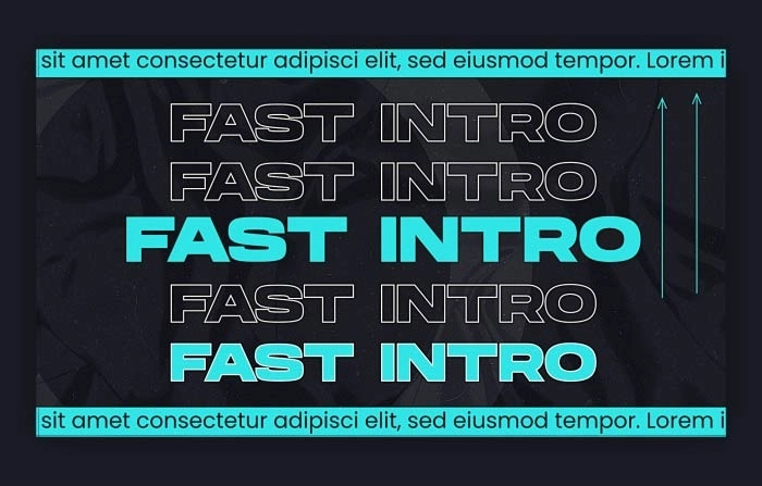 Fast Intro After Effects Template
