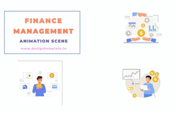 Finance Management Animation Scene After Effects Templates