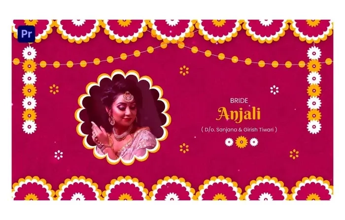 Floral Indian Wedding Invitation Slideshow