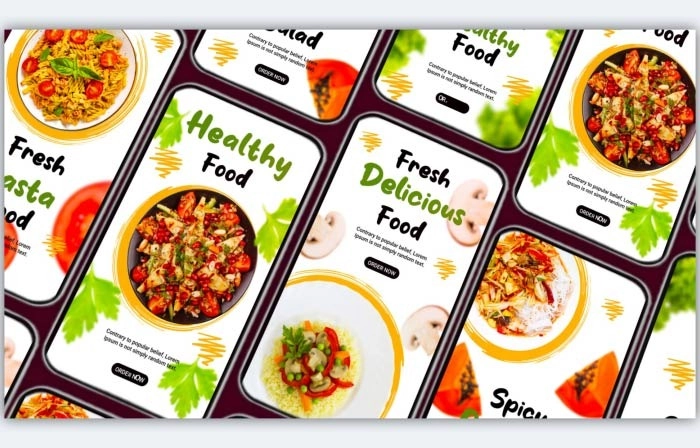 Food Marketing Funky Instagram Story