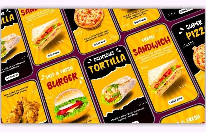 Food Marketing Paper Instagram Story