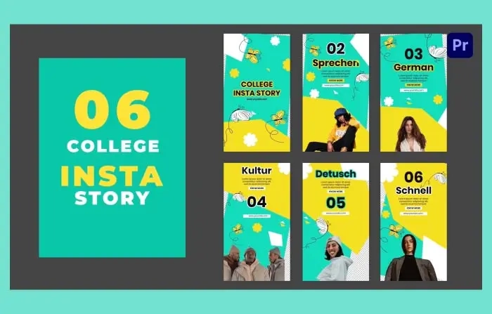 Funky College Instagram Story Template