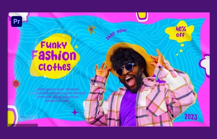Funky Fashion Clothes Premiere Pro Template
