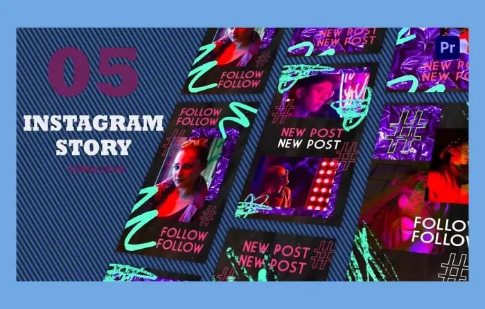 Funky Fashion Instagram Story Frame