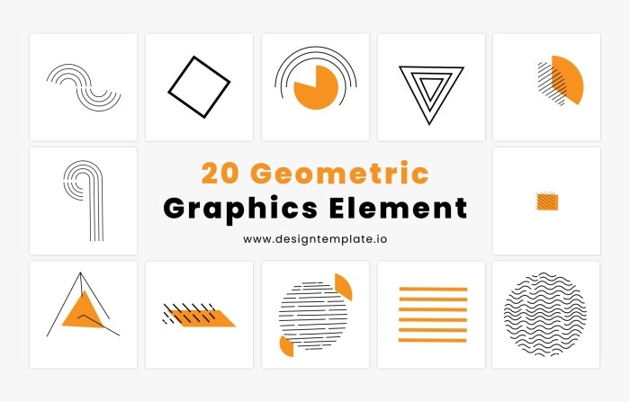 Geometric Graphics Element Motion Graphics Template