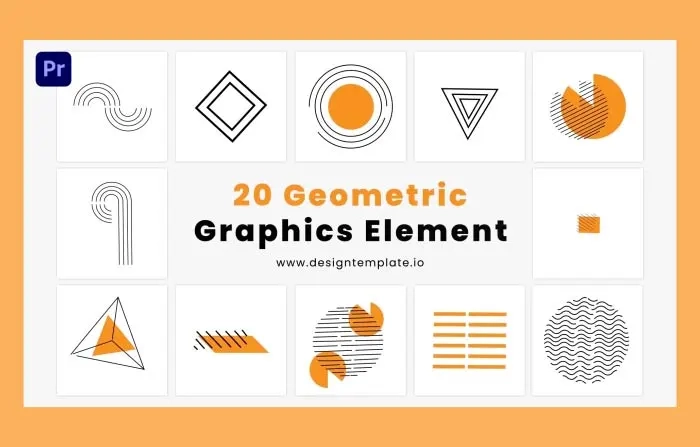Geometric Shape Graphic Premiere Pro Element Template