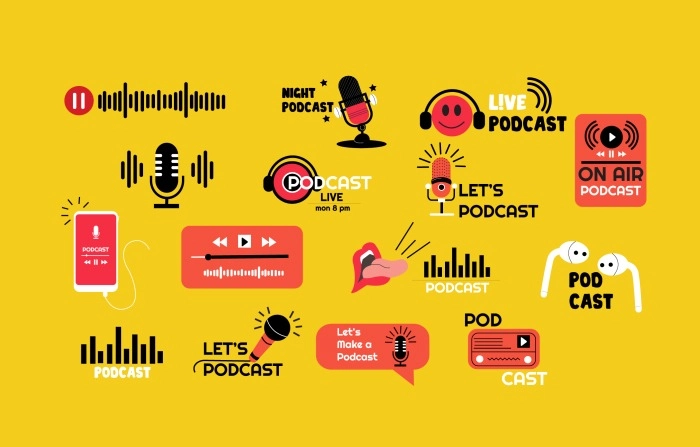 Get Creative And Eye Catching Podcast Element image