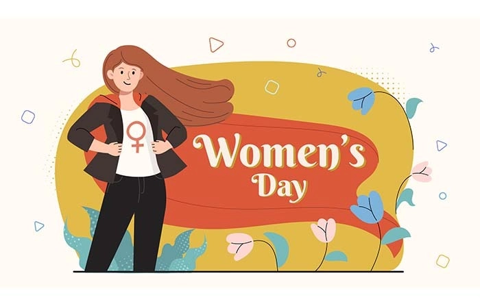 Get The Creative 2D Womens Day Flat Character Illustration image