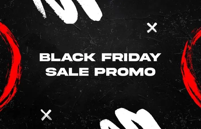 Grunge Black Friday Sale Promo