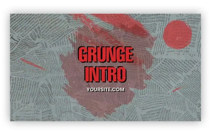 Grunge Brush Intro