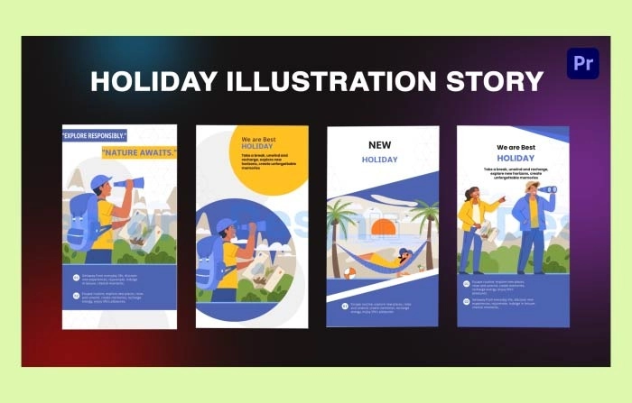Holiday Instagram Story Premiere Pro Template