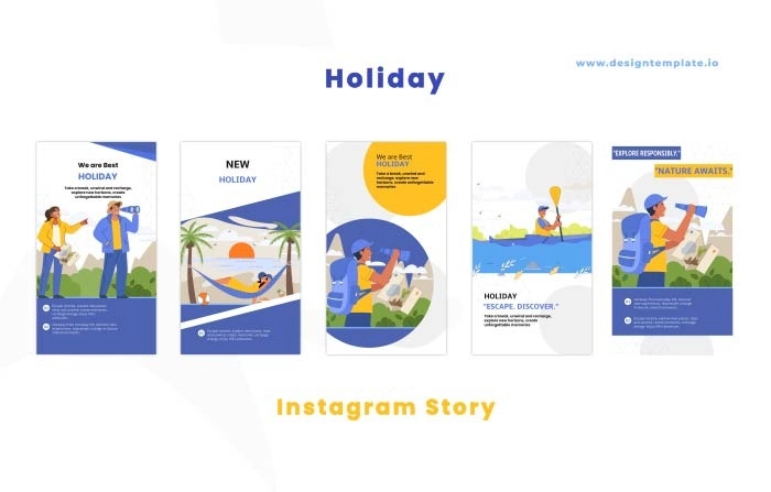 Holiday Travelling After Effects Instagram Story