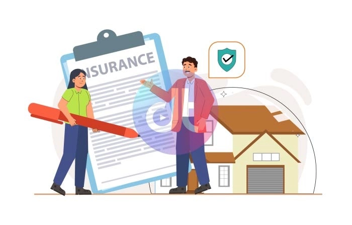 Home Insurance Agreement Animation Scene