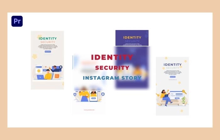 Identity Security Animation Instagram Story Premiere Pro Template