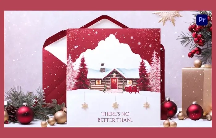 Impressive Merry Christmas Invitation 3D Slideshow Template