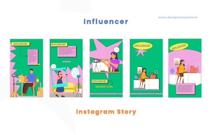 Influencer Character After Effects Instagram Story