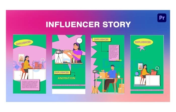 Influencer Instagram Story Premiere Pro Template