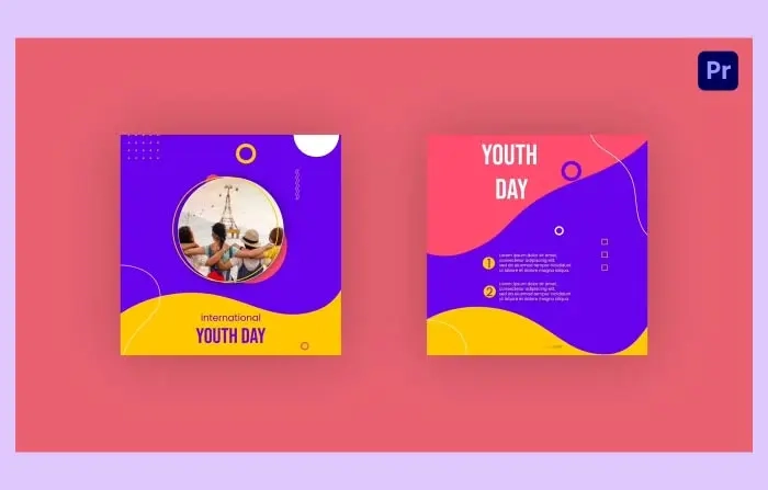 International Youth Day Colorful Instagram Post