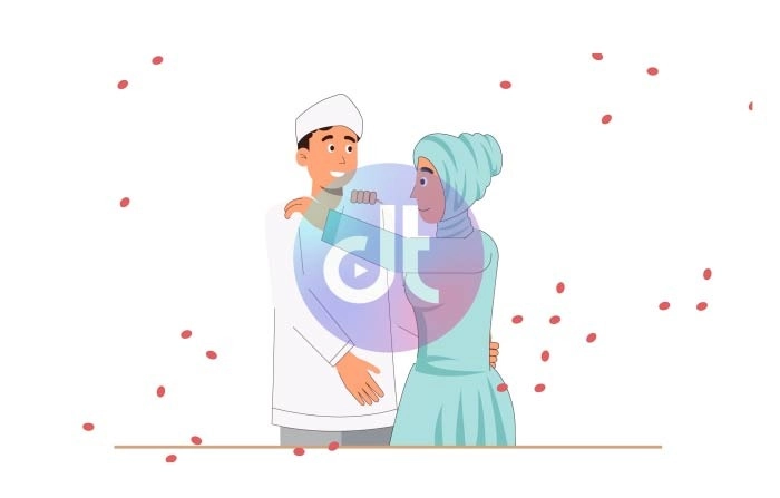 Islamic Wedding Character Animation Scene