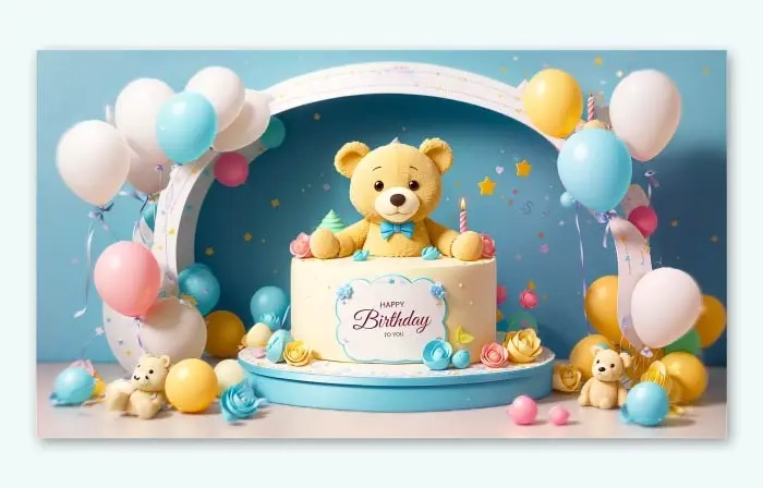 Kids Birthday Party 3D E-Invitation Slideshow