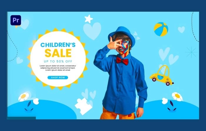Kids Sale Slideshow Premiere Pro Template