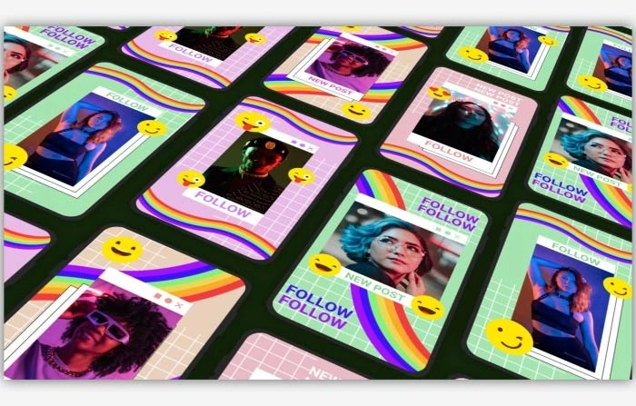 Latest Funky Instagram Frame After Effects Template