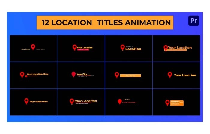 Location Titles Animation Premiere Pro Template