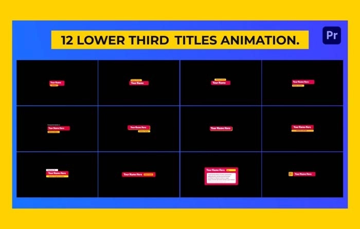 Lower Third Titles Animation