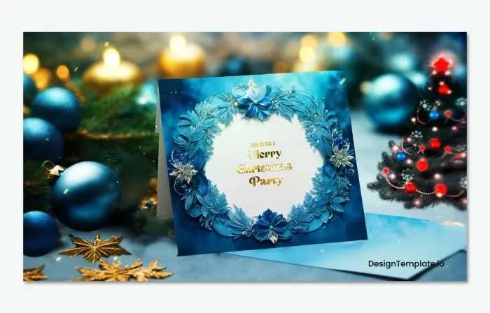 Luxurious 3D Christmas Celebration Invitation Slideshow