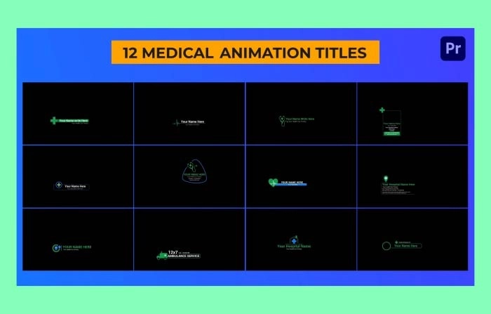 Medical Titles Premiere Pro Template