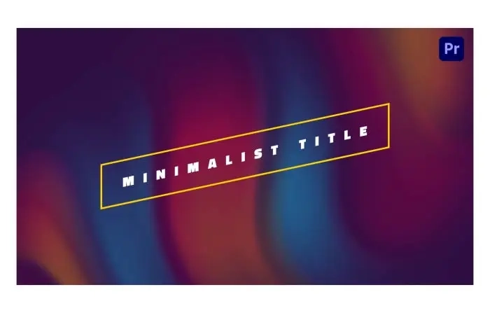Minimalist Corporate Title Animations
