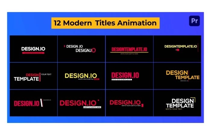 Modern Titles Animation