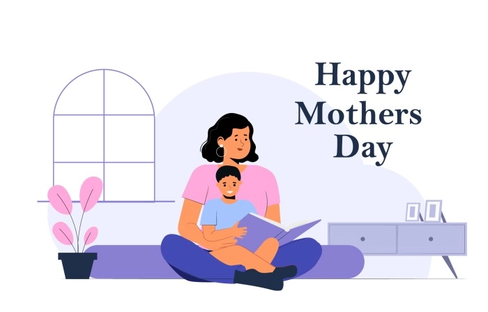 Mothers Day Concept Stock Vector image