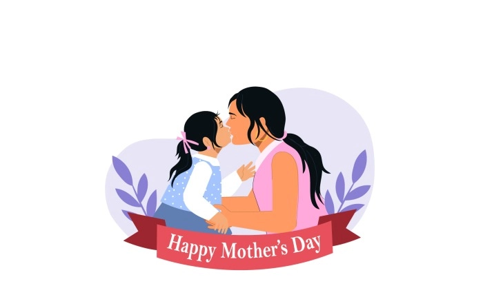 Mothers Day Flat Character Illustration