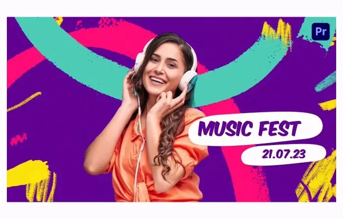 Music Festival Brush Promo Template