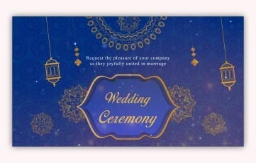 Muslim Wedding Invitation After Effects Slideshow
