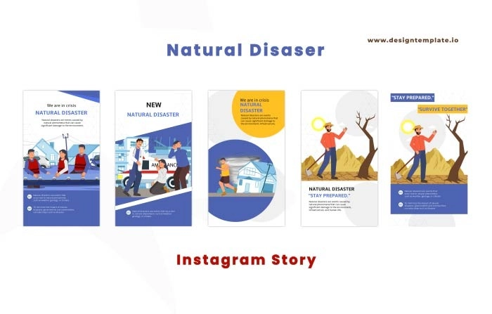 Natural Disaster After Effects Instagram Story Template