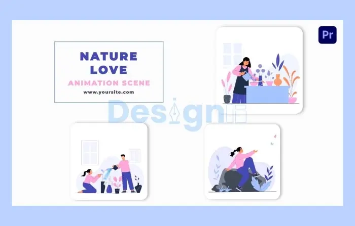 Nature Lover Character Animation Scene
