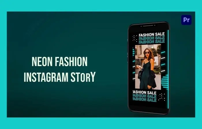 Neon Fashion Instagram Story