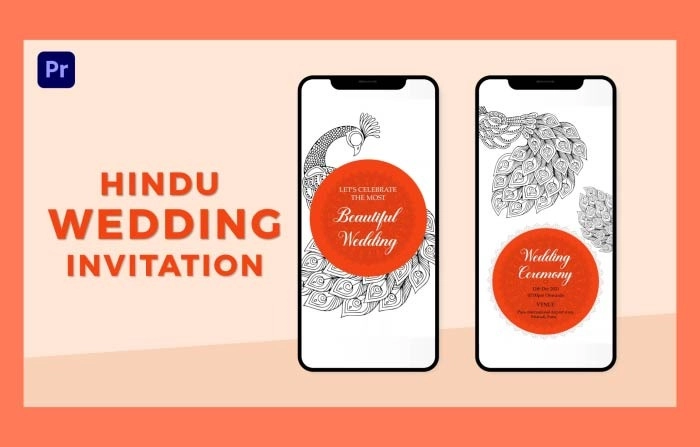 New Hindu Wedding Invitation E-Card Premiere Pro Template