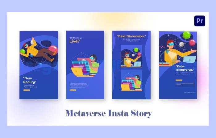 New Metaverse Instagram Story Premiere Pro Template